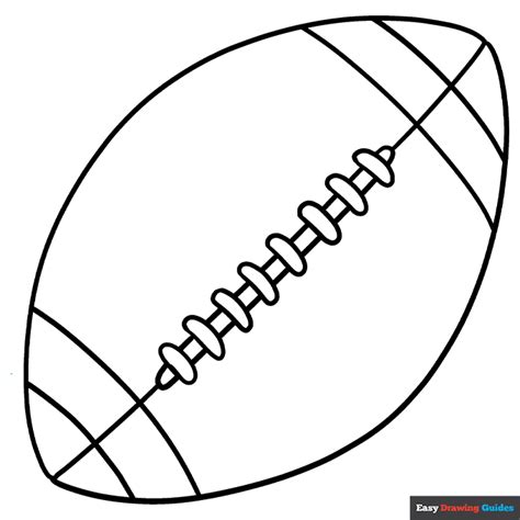 Cartoon Football Coloring Page | Easy Drawing Guides