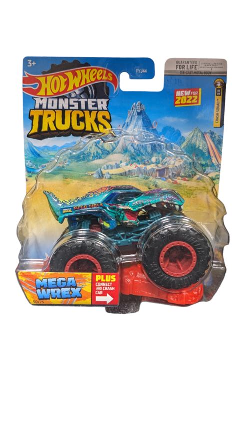 Hot Wheels Monster Trucks Mega Wrex Connect & Crash - Walmart.com