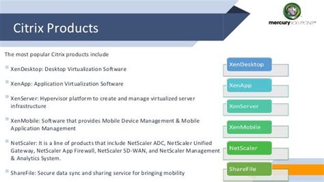 Citrix Basics PPT - What is Citrix Products?