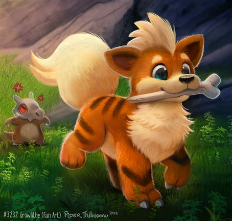 3232. Growlithe (Fan Art) by Cryptid-Creations on DeviantArt