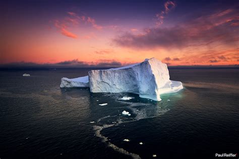 North Pole Glacier At Night