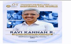 Dr. R Ravi Kannan, a surgical oncologist from Assam, wins Ramon ...