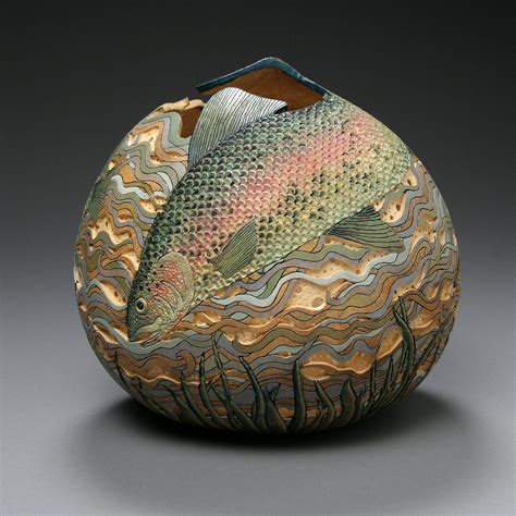 The Delicate Gourd Carving Art by Marilyn Sunderland | The Wondrous ...