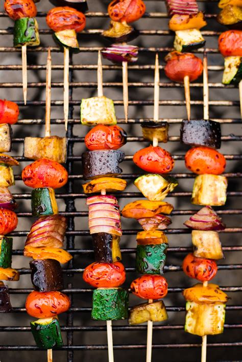 Recipe: Easy Balsamic Glazed Grilled Vegetable Kebabs | Kitchn