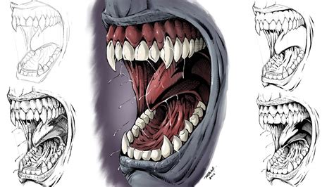 Monster Teeth Drawing at PaintingValley.com | Explore collection of ...