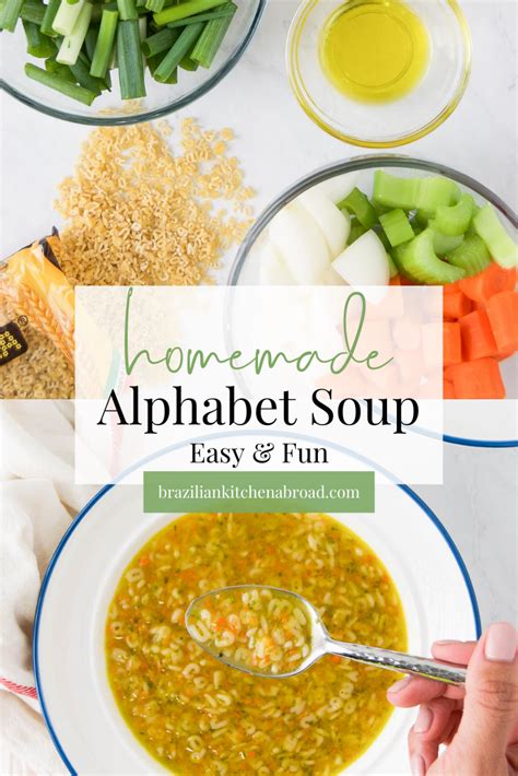 How to make Homemade Alphabet Soup Recipe (30 minute recipe)