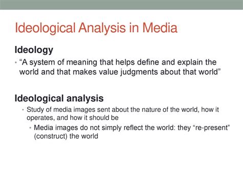 Media and Ideology COMM 100 Furness. - ppt download