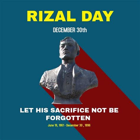 Josè Rizal celebrations Instagram post | Poster template, Rizal ...