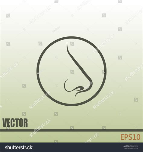 Human Nose Vector Isolated Stock Vector 383023714 - Shutterstock