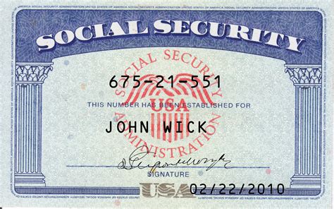 USA Social Security Card PSD Template - US Novelty Drivers License ...