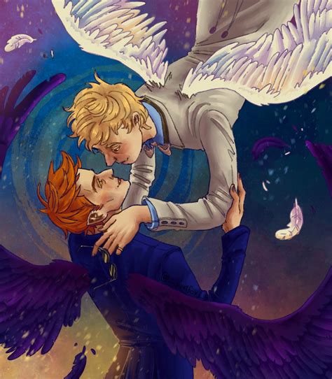 Aziraphale X Crowley by Miloyoyoo on DeviantArt