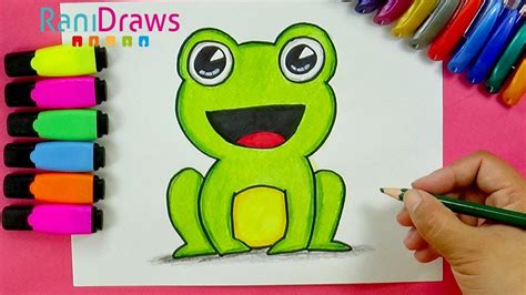 How to draw A CUTE FROG - Cómo dibujar UNA RANA KAWAII