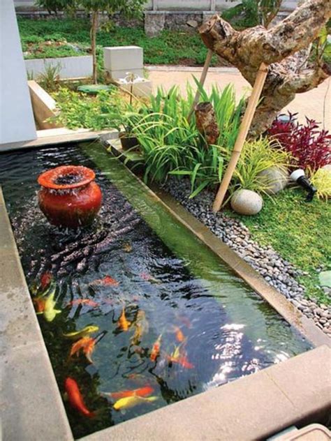 beautiful garden with fish pond ideas – MOOLTON | Fish ponds backyard ...