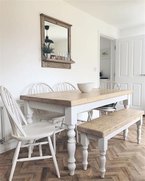 White Farmhouse Kitchen Table And Chairs – I Hate Being Bored