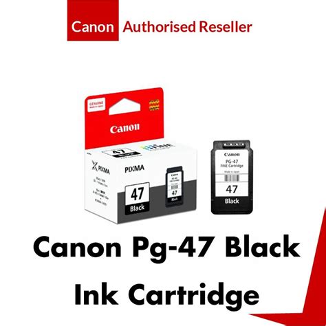 Canon PG-47 Original Ink Cartridge for E410/E470 Printer - Black ...