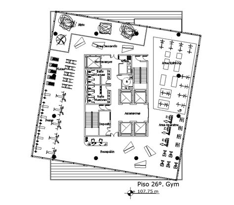 Gym Floor Plan Autocad - floorplans.click