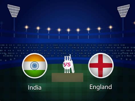 Premium Vector | India vs England 2023 cricket world cup with schedule ...