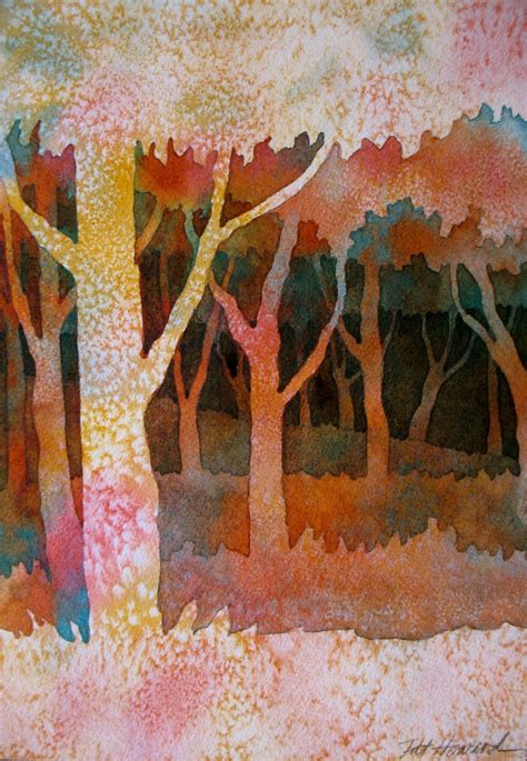 The Painted Prism: WATERCOLOR WORKSHOP: Negative Painting Trees