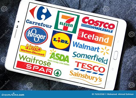 Supermarket Chains And Retail Brands And Logos Editorial Image ...