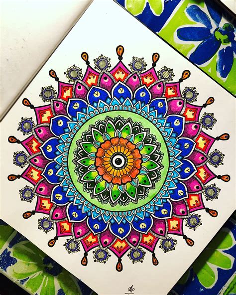 mandala art for beginners colourful - Enchantingly Cyberzine Gallery Of ...