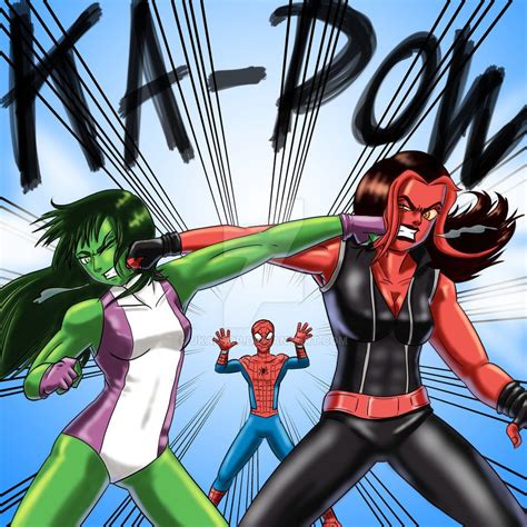 She-Hulk vs. Red She-Hulk by jkalsop | Red she hulk, Shehulk, Hulk marvel