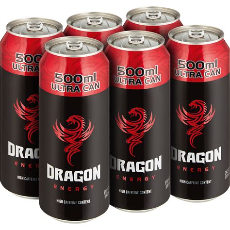 Dragon Energy Drink Cans 6 x 500ml | Energy Drinks | Sports & Energy ...