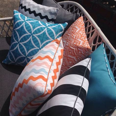 Our latest outdoor cushions. Made from Warwick Fabrics outdoor fabric ...