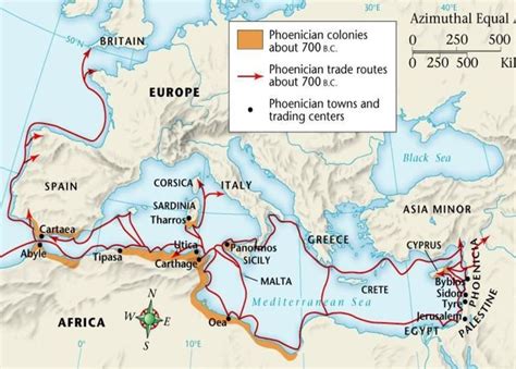 Phoenician Cities Map