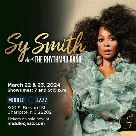 Sy Smith – Until We Meet Again …the tour! 7pm Show – Syberspace ...