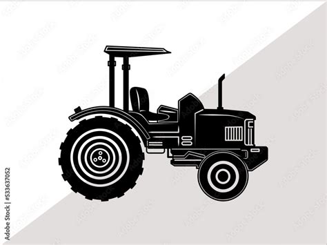 Tractor SVG for Cricut, tractor svg, tractor silhouette, farm tractor ...