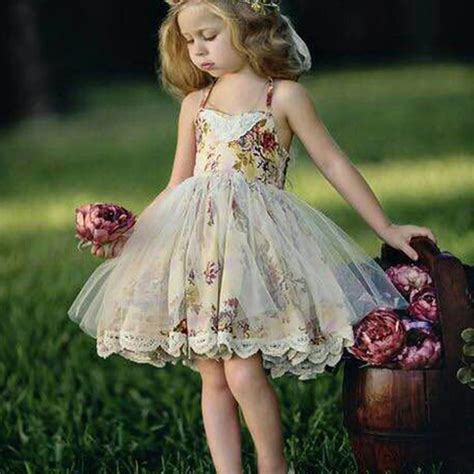 Child Ruffle Dress Wedding Dress Kids Girl Summer Party Frocks For ...