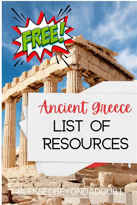 Free Ancient Greece Printables for Your Homeschool History Curriculum ...