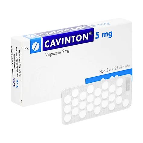 Cavinton 5mg (50 viên) - Thuốc trị các rối loạn tuần hoàn máu não - Nhà ...