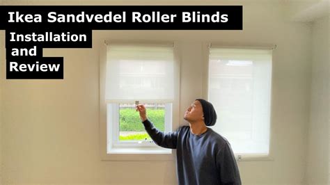 Ikea Sandvedel Roller Blind installation and review - YouTube