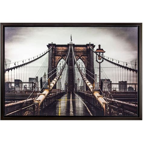 Brooklyn Bridge Photographic Framed Canvas Print | Pier 1 Imports ...