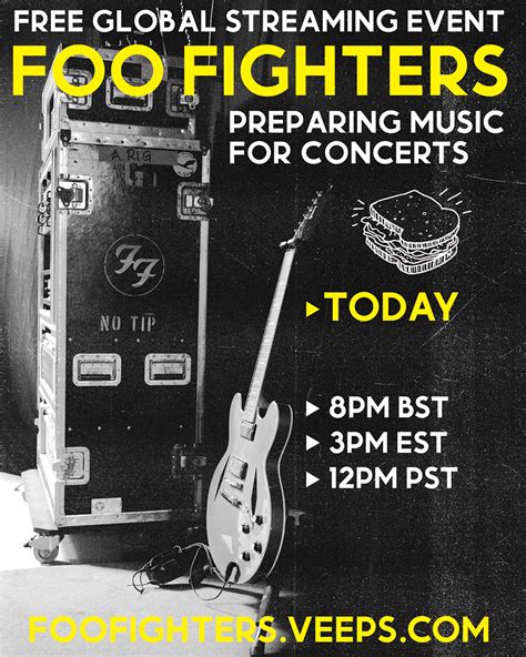 Foo Fighters on Twitter: "Tune in TODAY for a FREE global streaming ...