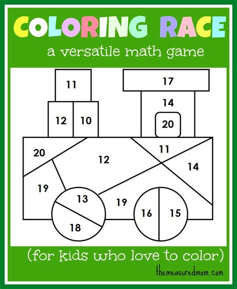 Math game for kids: Coloring Race combines math and coloring - The ...