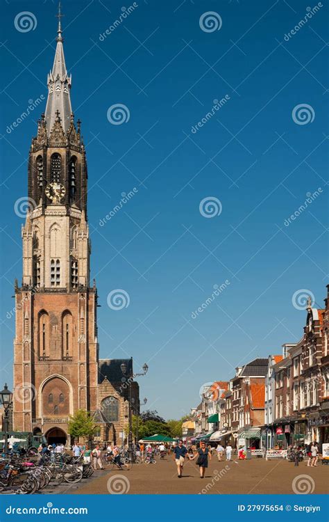 New Church on the Delft Market Square Editorial Stock Image - Image of ...