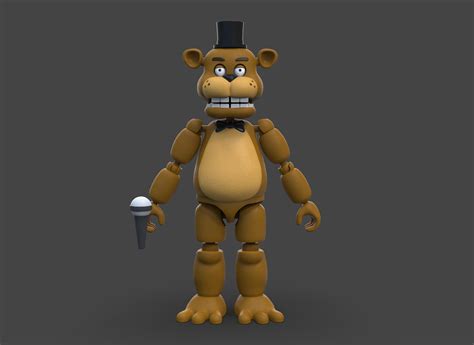 STL file FIVE NIGTHS AT FREDDY'S FREDDY FAZBEAR articulated figure 👧・3D ...