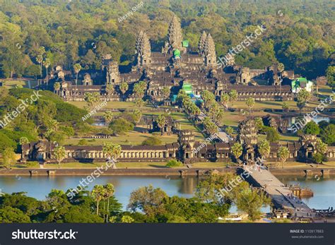 Aerial View Of Angkor Wat Stock Photo 110917883 : Shutterstock