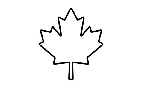 Maple Leaf Template - Printable PDF Download