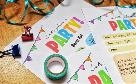 Let's plan a party! | Free Party Planner Printables - Super Busy Mum ...