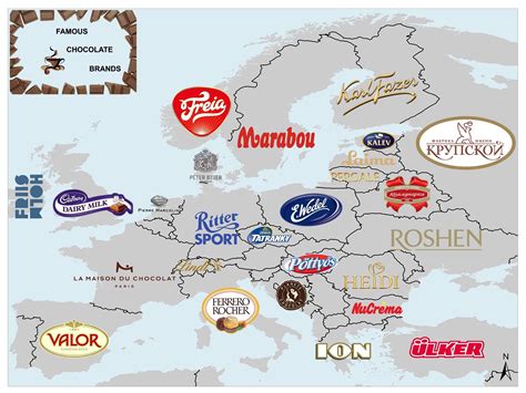 Famous Chocolate Brands by European Countries BLOG Famous Chocolate ...