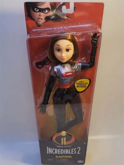 NEW ELASTIGIRL DOLL Figure Poseable 11" Disney The Incredibles 2 Grey ...