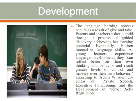 Vygotsky and language development