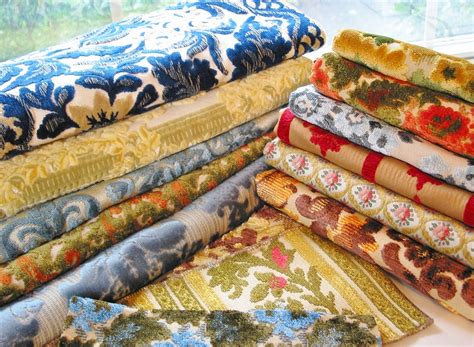 Niesz Vintage Home...and fabric: Vintage Cut Velvet Fabric Collection