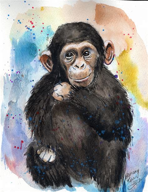 Chimpanzee drawing - xolerflex