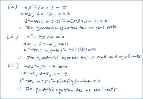 Discriminant of a Quadratic Equation - SPM Additional Mathematics