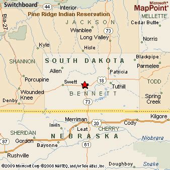 Martin, South Dakota Area Map & More