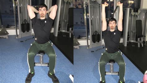 Seated Overhead Cable Tricep Extension Tutorial